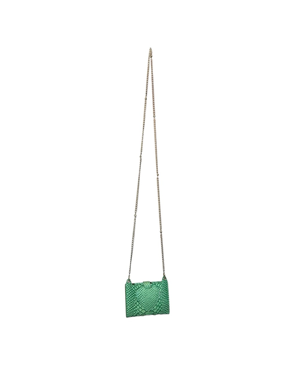 Vintage Y2K Juicy Couture Python Green Wallet on a Chain Bag